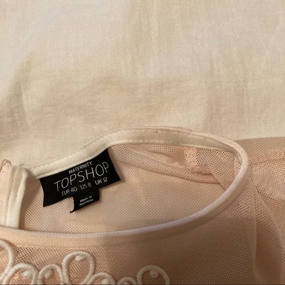 Topshop pink lace maternity shift dress - Picture 6 of 6